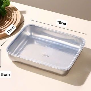 KHAY INOX ĐỰNG THỰC PHẨM CỠ TRUNG