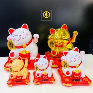 Mèo thần tài mãng tay 7.8cm hộp nhựa (Kiện 160 cái)