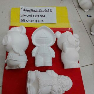 Tượng thạch cao tô màu tượng thạch cao trẻ em size lớn