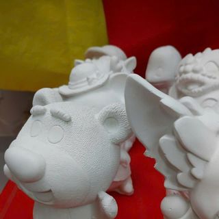 Tượng thạch cao tô màu tượng thạch cao trẻ em size lớn