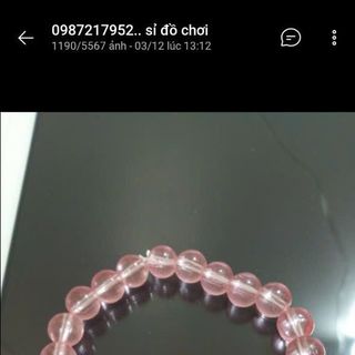 Chuỗi vòng đeo tay mẫu màu hồng nha 8ly