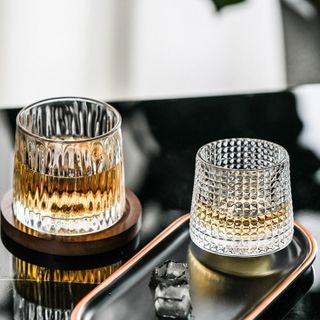BỘ 6 LY WHISKY ĐẾ XOAY 360 CAO CẤP