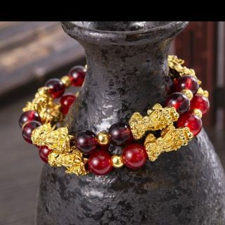 Chuỗi vòng phong thủy tỳ hưu 5 con chuỗi đeo tay nam nữ