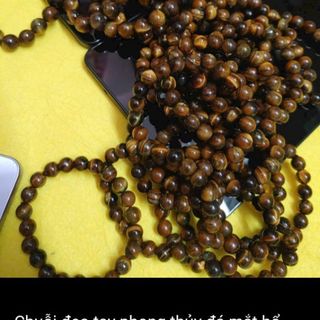 Chuỗi đeo tay vòng đá mắt hổ 10ly chuỗi vòng tay phong thủy