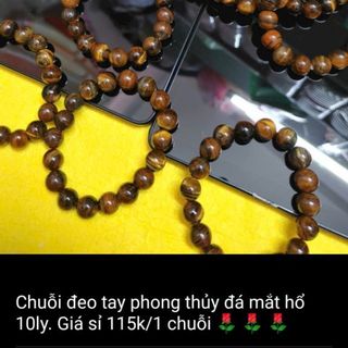 Chuỗi đeo tay vòng đá mắt hổ 10ly chuỗi vòng tay phong thủy