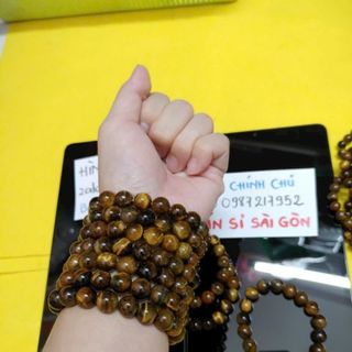 Chuỗi đeo tay vòng đá mắt hổ 10ly chuỗi vòng tay phong thủy