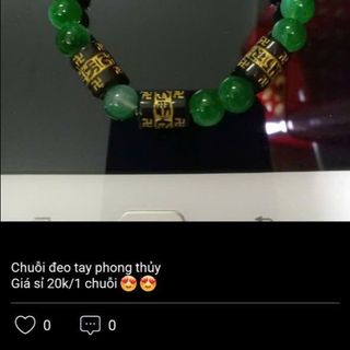 Vòng tay xanh lá mix chuỗi đeo tay đẹp y như hình