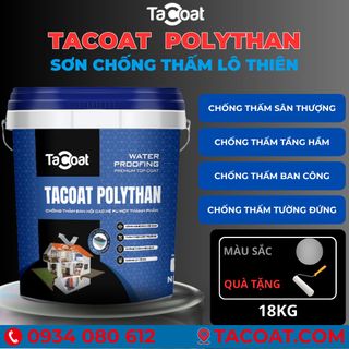 [18KG] Sơn chống thấm sân thượng, ban công, tường đứng trong nhà chống thấm ngược - Sơn chống thấm lộ thiên TACOAT