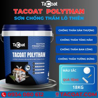 [18KG] Sơn chống thấm sân thượng, ban công, tường đứng trong nhà chống thấm ngược - Sơn chống thấm lộ thiên TACOAT
