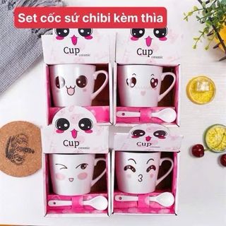 Set quà tặng muỗng ly , cốc ly