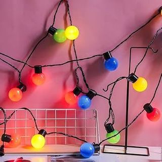 DÂY ĐÈN TRANG TRÍ BÓNG Fi-50 ĐỦ MÀU DÀI 5M 16 BÓNG