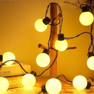 DÂY ĐÈN TRANG TRÍ BÓNG Fi-50 SÁNG VÀNG DÀI 5M 16 BÓNG