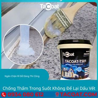 [5KG] chống thấm sàn gạch men, chống thấm gỗ, chống thấm lộ thiên ngoài trời - Sơn chống thấm trong suốt TACOAT
