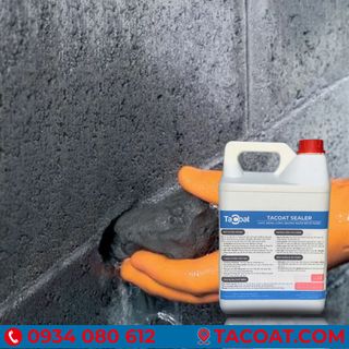 [2 Lít] Chặn vết nước rò rỉ qua vách, sàn bê tông - Chất Đông Cứng Nhanh Xi Măng Ngăn Rò Rỉ Nước TACOAT SEALER