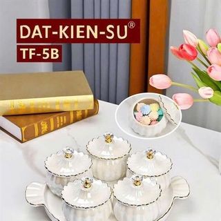 Sứ - Khay Mứt Sứ Vân Đá Cao Cấp TF-5B (THÙNG 8B)
