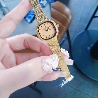 ĐỒNG HỒ NỮ CHÍNH HÃNG FUNMEI FL2145 MẶT VUÔNG BO GÓC DÂY LƯỚI THÉP FULLBOX TEM