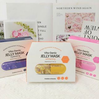 Hộp 10 Miếng Mặt Nạ Vita Genic Jelly Mask Goddess of beauty Hàn Quốc – Dưỡng Trắng, Cấp Ẩm, Se Khít Lỗ Chân Lông & Làm Sáng Da