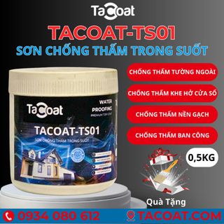 [0,5 KG] chống thấm sàn gạch men, chống thấm gỗ, chống thấm lộ thiên ngoài trời - Sơn chống thấm trong suốt TACOAT