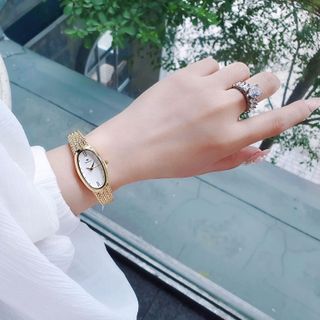 ĐỒNG HỒ NỮ CHÍNH HÃNG FUNMEI FL2147 MẶT OVAN DÂY LƯỚI THÉP FULLBOX TEM