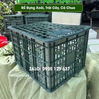 Rổ Xoài 30Kg - Rổ nhựa đựng xoài chất lượng - SX Thành Tâm Plastic