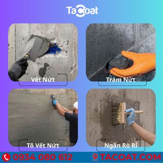 [5 Lít] Chặn vết nước rò rỉ qua vách, sàn bê tông - Chất Đông Cứng Nhanh Xi Măng Ngăn Rò Rỉ Nước TACOAT SEALER