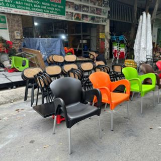 Ghế nhựa đúc cafe giá rẻ tại xưởng