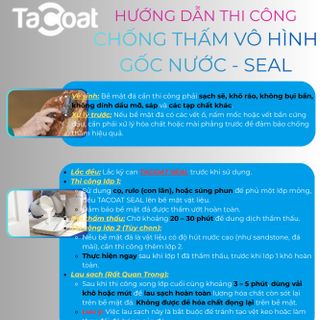 [2 Lít] Cho Đá Tự Nhiên, Đá Marble Cao Cấp, Gạch Gốm, Hoa Cương - Chống Thâm Đá Tự Nhiên Trong Suốt TACOAT SEAL