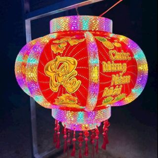 LỒNG ĐÈN LED ĐIỆN XOAY 360 4 TẦNG 8870