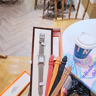 ĐỒNG HỒ NỮ CAO CẤP HERME HÊURE H VIỀN ĐÁ TẶNG KÈM DÂY DA XỊN