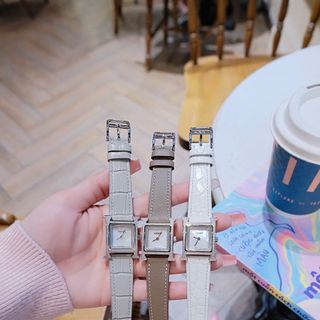 ĐỒNG HỒ NỮ CAO CẤP HERME HÊURE H  VIỀN ĐÁ TẶNG KÈM DÂY DA XỊN
