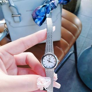 ĐỒNG HỒ NỮ CHÍNH HÃNG VINTAGE FUNMEI FL2148 MẶT TRÒN MINI DÂY LƯỚI FULLBOX TEM