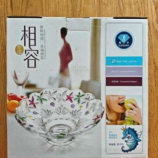 Đĩa Thủy Tinh Chân Bồng Màu (THUNG 8B)