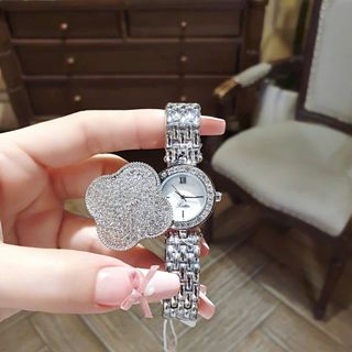 ĐỒNG HỒ NỮ CHÍNH HÃNG SCOTTE DÂY INOX MẶT HỘT MỞ NẮP XOAY FULLBOX