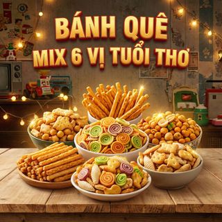 BÁNH QUÊ MIX 6 VỊ TUỔI THƠ NGẬP TRÀN KỶ NIỆM 500G - WINNIE HOUSE