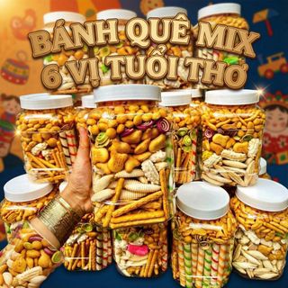 BÁNH QUÊ MIX 6 VỊ TUỔI THƠ NGẬP TRÀN KỶ NIỆM 500G - WINNIE HOUSE