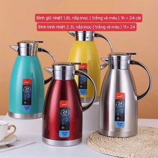 Phích / Ấm Giữ Nhiệt Mỏ Vit Nắp Inox 1.8l ( THÙNG 24C )