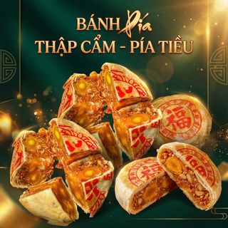 BÁNH PÍA LẠP THỊT, PÍA THẬP CẨM, BÁNH TIỀU THƠM NGON SIÊU TO 600G 8 TRỨNG - WINNIE HOUSE