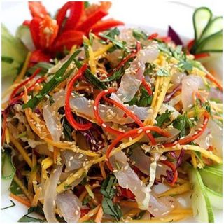 Sứa thạch hay còn gọi sứa óc - bịch 500g luôn nước 1kg (giao hcm)
