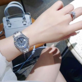 XẢ NHANH ĐỒNG HỒ NỮ THỜI TRANG TROPARD FULL HỘT MÀU BẠC