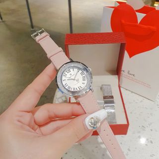 XẢ KHO SET ĐỒNG HỒ CAO CẤP RODAL CROW DÂY DA TẶNG KÈM DÂY LƯỚI