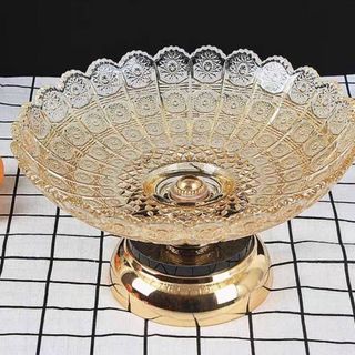 Đĩa Thuỷ Tinh Chân Bồng Y2027-1 ( THÙNG 12C )