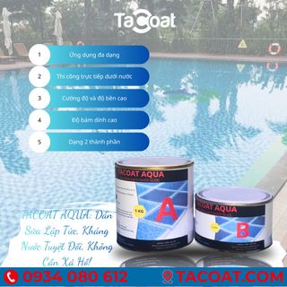 (1,5KG) TACOAT AQUA -  Keo Dán Gạch Dưới Nươc Không Cần Tháo Nước, Dán Gạch Trực Tiếp Dưới Nước