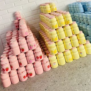 Cốc sứ sữa chua hoa quả cute (THÙNG 80C)