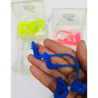 Bộ Combo KẸP MŨI +NHÉT TAI hiệu Conquest Bằng Silicone mền ngăn nước vào tai và mũi khi đi bơi