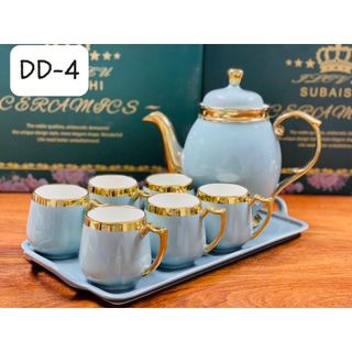 Bộ Bình 6 Cốc Khay Cao Sứ DD-3J (THÙNG 8B)