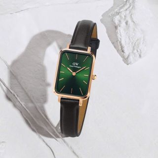ĐỒNG HỒ NỮ CAO CẤP DANIEL W QUARDO MẶT CHỮ NHẬT DÂY DA VÀ LƯỚI FULLBOX HỘP NƠ