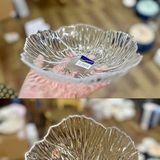 Đĩa Thủy Tinh Trắng Lá Sen ( THÙNG 36C )