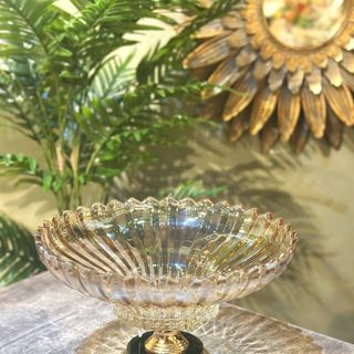 Khay Thủy Tinh Chân Bồng ( THÙNG 12C )