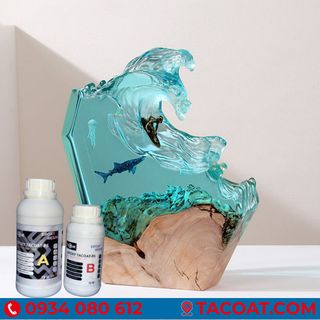 (Bộ 1KG) EPOXY TACOAT-RS - Keo Epoxy Trong Suốt, Làm Đồ Trang Trí, Siêu Trong Suốt Chống ố Vàng