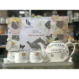 Bộ Bình 6 Cốc Khay Cúc Thấp ZX- 3( THÙNG 10B)